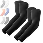 Tough Outdoors Sun Protection Sleeves for Men and Women - UV Arm Sleeves - Golf Sun Sleeves - Cycling Football Sleeves