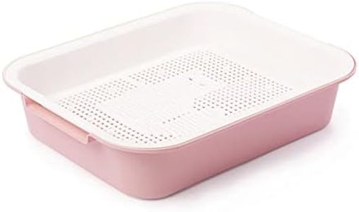 4BIG.fun Primer arenero para Gatos, para bebés y niños pequeños, Bandeja higiénica, Bandeja de Arena, Caja de Arena para Gatos Color Rose