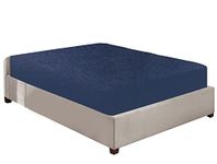 100% Brushed Cotton Flannelette 40CM/16" Extra Deep Fitted Sheets in 12 Colours (King, Navy)