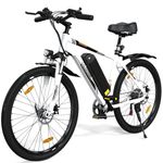 COLORWAY Electric Bike for Adults, 26" Mountain Bike, Electric Bicycle Commute EBike with 36V 15Ah Removable Battery, LCD Display, Dual Disk Brake,Range up to 45-100km,with mudguard.