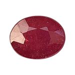 Sahiba Gems 10.20 Carat Natural Ruby (Maanik/Manikya) Oval Cut Gemstone