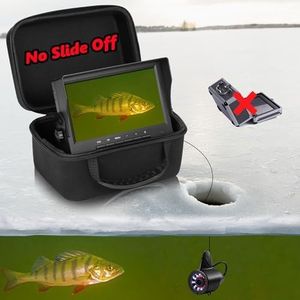 FishPRO 2023 Upgrade Underwater Fishing Camera w/Bracket - 7 inch Ice Fishing Camera Underwater w/ 12pcs+12pcs Filling Light, 1200TVL Fish Finder Camera for Lake Boat Kayak Ice Fishing, 15m/49ft