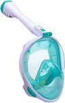 Snorkel Mask Full Face DasMeer 180° Panoramic Mask for Adults Kids with Upgraded Easy Safety Breathing System Anti-Fog Anti-Leak Diving Swimming Snorkeling (S/M)