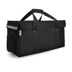 HOT DELIVERY BAGS Milk Delivery Bag With 18 Bottle Capacity (1000Ml/1 Liter Each) And Thermal Insulated Backpack Biker Bag, 23 X 11.5 X 11.5 Inch (Polyester, Backpacks, Black)