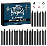 Tobeape Spell Chime Candles 24 pcs Black Candles, 4" Tall Unscented Mini Taper Candle for Witchcraft, Wiccan Altar, Magic Tools, Rituals, Prayer, Meditation and Party Decoration