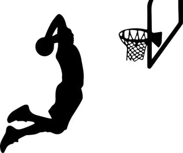 Basketball Wall Decor Sports Stickers Peel and Stick Wall Decals for Boys Bedroom, 24x20.1in