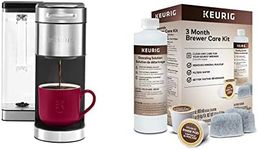 Keurig K-Supreme Plus Single Serve Coffee Maker with MultiStream Technology (Silver) + 3-Month Brewer Maintenance Kit