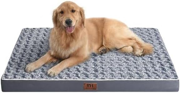 WESTERN HOME WH Large Dog Bed for Large, Jumbo, Medium Dogs, Orthopedic Pet Bed Waterproof Mattress with Removable Washable Cover, Thick Egg Crate Foam Dog Bed with Non-Slip Bottom