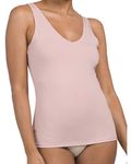 SPANX Assets Women's Smoothing Tank Top, Rosebud, L