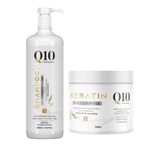 Q10 Strengthening Shampoo & Hair Mask Smooth & Repair Treatment Transformation For All Hair Type (Combo)