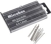 Yakamoz 20Pcs 0.3-1.6mm Shank Mini Micro Drill Bit Set Twist Drill DIY Kit Rotary Hand Tools