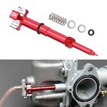 Carburetor Adjuster Screw, Motorcycle Air Fuel Mixture Screw, Universal Air/Fuel Mixture Screw Adjuster Compatible with Honda Yamaha Kawasaki Suzuki CRF YZF WR KXF KLX RMZ (Red)