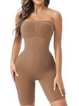 Strapless Shapewear Bodysuit Butt Lifter Mid Thigh Body Shaper for Women Under Dress Tummy Control full Body Shapewear