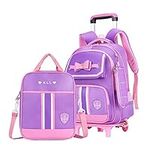MITOWERMI Rolling Backpack for Girl