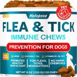 Flea and Tick Prevention for Dogs - No Harsh Chemicals - Natural Answer to Collars, Drops, Sprays - Dog Flea and Tick Treatment - Oral Chewables with Neem, Coconut, Salmon Oil - 120 Soft Duck Chews