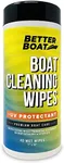 Boat Cleaner Wipes with UV Protection Boat Vinyl Cleaner and Protectant Car Leather Marine Boat Seat Cleaner Dashboard & Console Boat Cleaning Supplies Interior and Exterior Clean & Wash Products