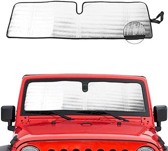 Windshield Sunshade Sun Shade Heat Shield Sun Visor Mat for Jeep Wrangler Rubicon Sahara TJ JK JKU 2 Door & 4 Door