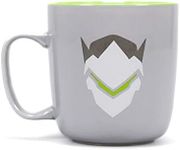 Half Moon Bay Ceramic Overwatch Most Enjoyable Printed Genji Mug, 350 ml Capacity,Grey