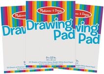 Melissa & Doug Drawing Paper Pad (9 x 12 inches) - 50 Sheets, 3-Pack - FSC Certified