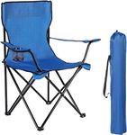 Calyrex Foldable Camping Chair, Folding Camp Chairs & Carrying Bags for Adults, Portable for Lawn, Outdoors, Fishing, Hiking, Travel, Picnic, Beach with Cup Holder