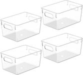 Clear Plastic Storage Bins, Pantry 