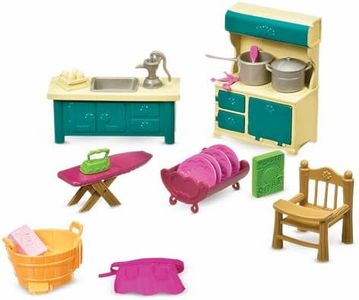 Li’l Woodzeez – Toy Furniture – Doll Furniture – Playhouse Accessories – Playset for Kids – 3 Years + – Kitchenette & Housekeeping Set