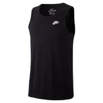 Nike Men's M NSW Club Tank Top, Black (Black / White), L