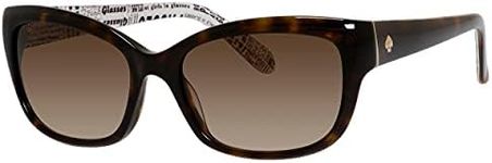 kate spade new york Women's Johanna Sunglasses, Tortoise, 53 mm