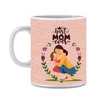 JIKRAA Best Mom Ever Ceramic Printed Coffee Mug | Special | Birthday | Anniversary | Mothers Day Gift For Mom | Mother | Mummy, 350 ML