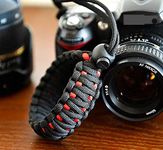 RUBRIC® Braided King Cobra Paracord Hand Grip Wrist Strap for All DSLR Camera/Binoculars (Black and Oange)