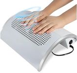 Nail Dust Collector Powerful Vacuum Collector, 40W Cleaner Extractor for Poly Nail,3 Acrylic Fan Vacuums Suction Machine Salon Home Use, white, 3.22 *13.5*11.2 Inch