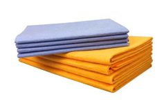 YIDUHAO Reusable Cleaning Cloths,Super Absorbent Shammy Chamois Towel,Machine Washable,Multipurpose Microfibre Cleaning Cloth for Kitchen, Glass, Car, Window (Orange&Blue)