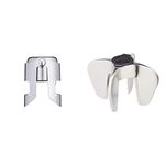 BarCraft Champagne Stopper with Luxury Polished Finish, Stainless Steel & BCCHAMOP Champagne/Sparkling Wine Opener, Stainless Steel, 7 x 7 x 4 cm