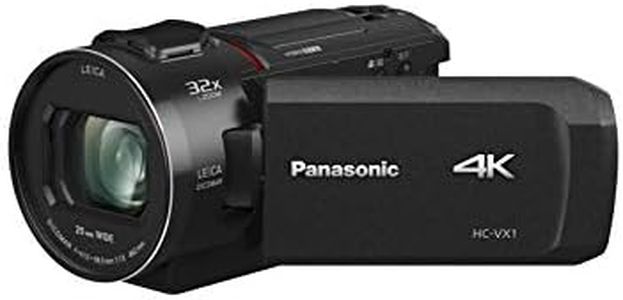 Panasonic VX1 4K Ultra HD Camcorder Video Camera with Leica Lens, Large MOS Sensor, 24 X Optical Zoom and Hybrid O.I.S (HC-VX1GN-K)