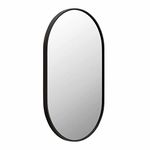 DENRICK 18"*30" Bathroom Mirror Wall Mounted Oval Metal Mirror (Horizontal/Vertical)