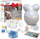 Crawl Story Belly Cast Kit Pregnancy-Baby Casting kit | With 5-Plaster Cloth Roll, Hanging Hardware & Decorative items| Perfect Baby Shower & Pregnancy Gifts|Pregnancy Belly casting kit baby bump cast