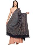 Pashtush Women's Kashmiri Shawl, Faux Pashmina Design (Paisley Blue)