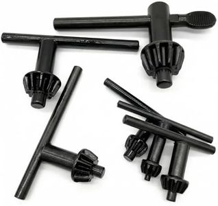 Drill Chuck Key Wrench, 6 Sizes Drill Press Clamping Wrench Chuck Press Wrench Key for Electric Drill Clamping Tool of 4 mm, 6 mm, 10 mm, 13 mm, 16 mm, 20 mm in Diameter