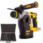 Dewalt DCH273N 18V Brushless SDS+ Rotary Hammer Drill with D-21200 17pcs Drill Bit - High Speed Drilling, Versatile Modes, Long Runtime, Brus