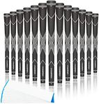 CHAMPKEY Premium Rubber Golf Grips 13 Pack | High Traction and Feedback Rubber Golf Club Grips | Choose Between 13 Grips with 15 Tapse and 13 Grips with All Kits