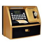 Lyght Interactive ATM Piggy Bank for Canadian Money for Kids - The Ultimate Gift for Boys and Girls! (Golden)