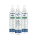 Electro Spyres Ultrasound Gel Clear | Pack of 3 (3X 300ml Bottles) | Non-Allergic | Non-Staining | Reduces Friction | Viscous | Scan-Head Safe