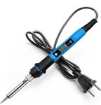 Soldering Iron Kit 80W 220V 200-500°C Temperature Adjustable with LCD Digital Display Welding Tool Fast Heating (Pack of 1)