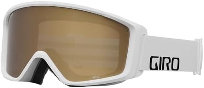 Giro Index 2.0 Adult Snow Goggle - White Wordmark Strap with Amber Rose Lens