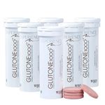 Glutone 1000 – Setria L-Glutathione Effervescent Tablets | Vitamin C 40mg | For Radiant Glow | Evens Skin Tone | 15 Tablets (Pack of 6)