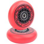 AOWISH Ripstik Wheels [2-Pack] 76mm Ripstick Wheels 90A Ripsurf Caster Board Replacement Wheel with Pre-Installed Bearings ABEC 9 (Red)