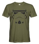 Cybertela Men's Storm Trooper Stormtrooper T-Shirt (Olive Green, Large)