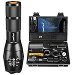 Lumitact G700 Led Torch Rechargeable Super Bright Led Tactical Flashlight 6000 Lumen Zoomable Handheld Torches for Camping Hiking Emergency