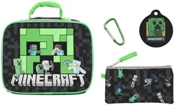 Minecraft Creeper 4-Piece Lunch Kit (Including Allergy Alert Tag)