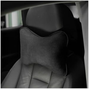 Osilly Car Headrest Pillow, Soft Comfortable Breathable Memory Foam Ergonomic Design Automotive Neck Pillow Cushion with Adjustable Strap for Neck Pain Pressure Relief, Universal Fit（Black）